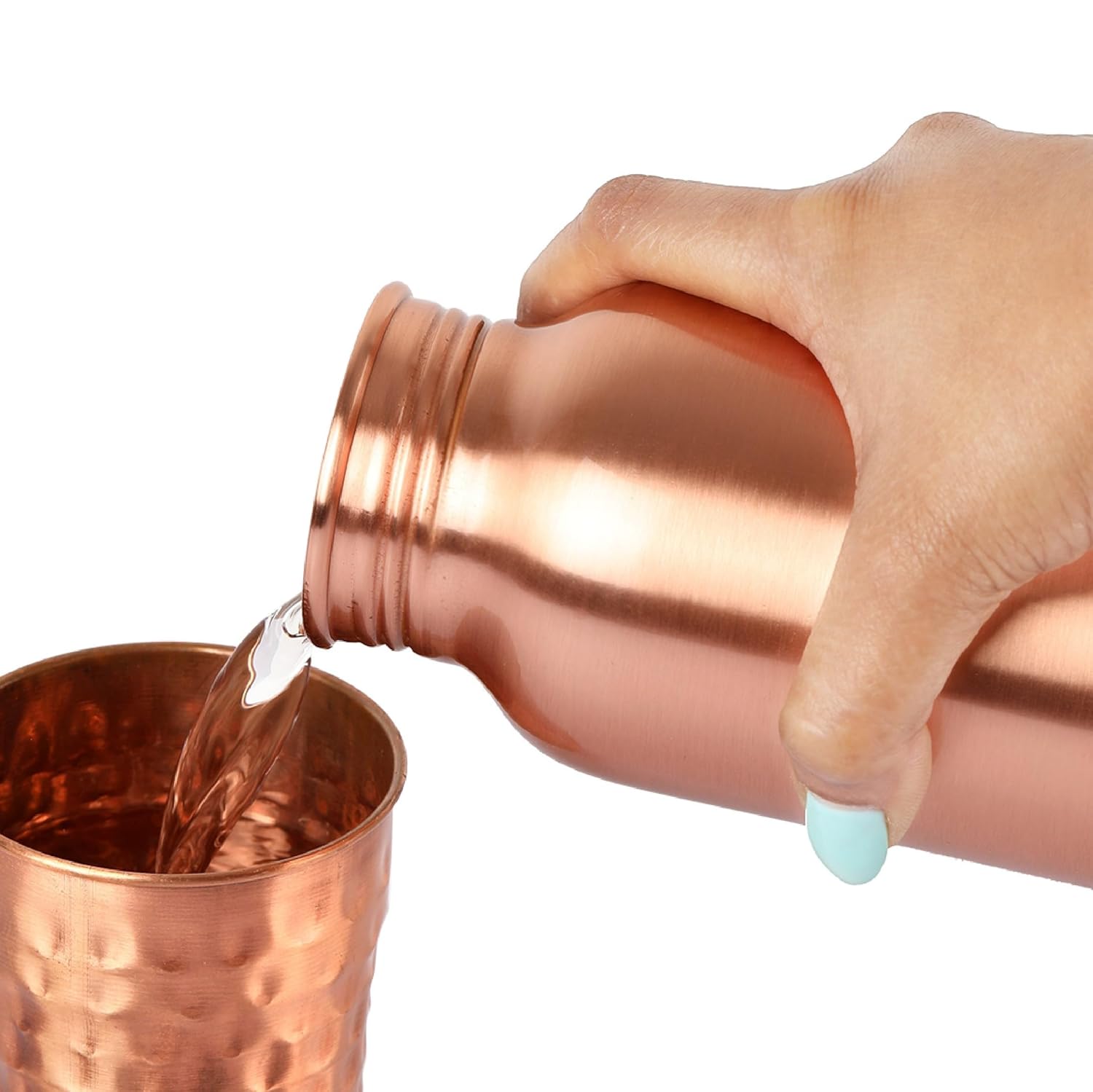 Cello Cop-pura Neer Copper Water Bottle | 1000 Ml | Copper